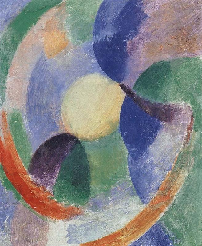 Delaunay, Robert Cyclotron-s shape Moon Norge oil painting art